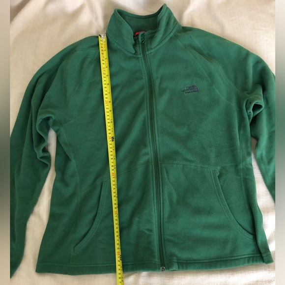 The North Face green fleece full zipper jacket Sz XXL **used-like new** - Picture 2 of 11